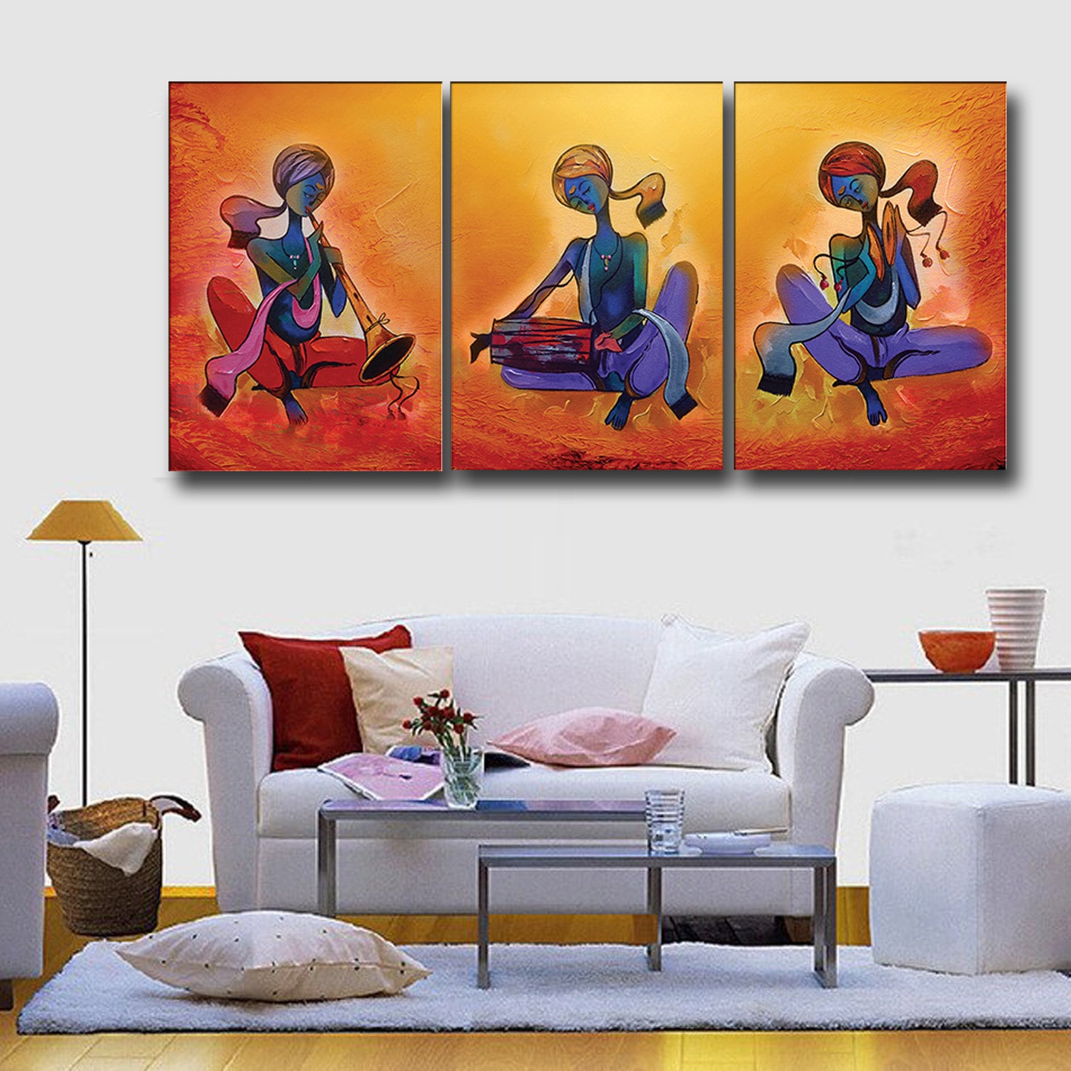 Abstract Home Canvas Prints Painting Artwork Wall Hanging Decor Indian A-L 