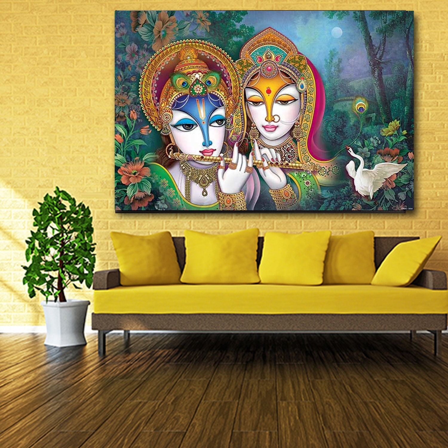 Wall Paintings For Indian Living Room