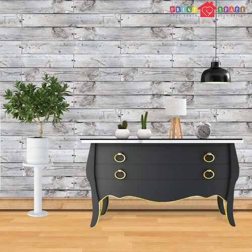 Blue Distressed Barnwood Plank Wood Peel and Stick Wallpaper Etsy