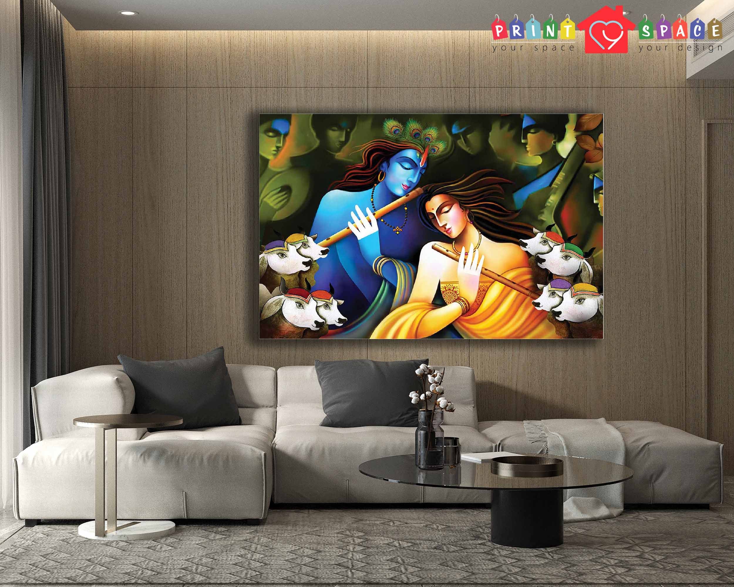 Radha Krishna Green Backdrop Canvas Art Large Canvas Wall - Etsy Denmark Radha Krishna Green Backdrop Canvas Art Large Canvas Wall - Etsy Denmark