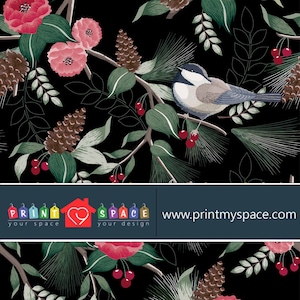 Black Pink Trendy Dark Floral Wallpaper Removable Peel and - Etsy