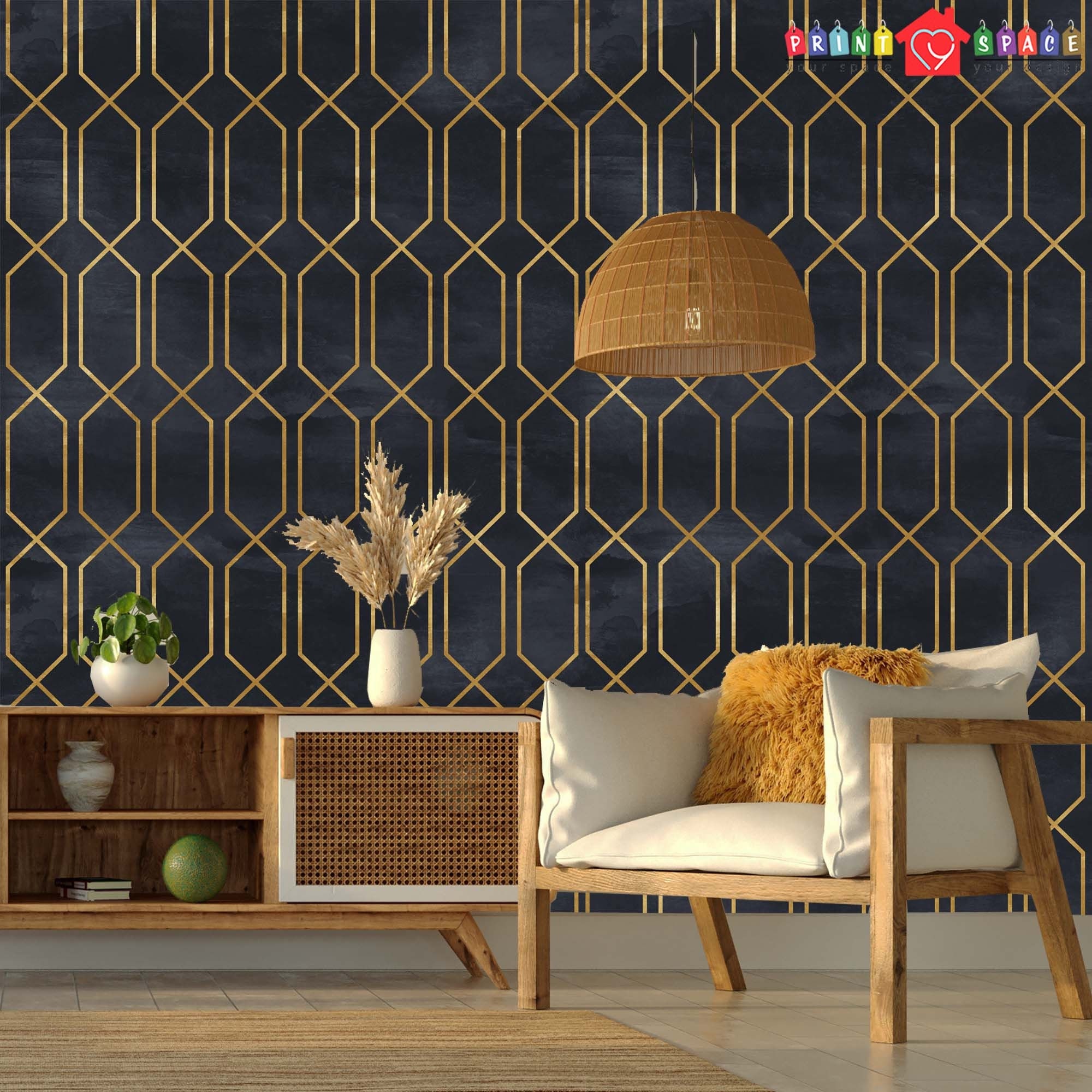 Black Gold Wallpaper Mural Watercolor Non Metallic Peel and Stick Removable Self Adhesive Wall Paper Traditional Wallpaper Non woven