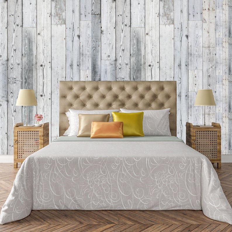 Gray Woodgrain Texture Wood Wallpaper Barnwood Wallpaper - Etsy