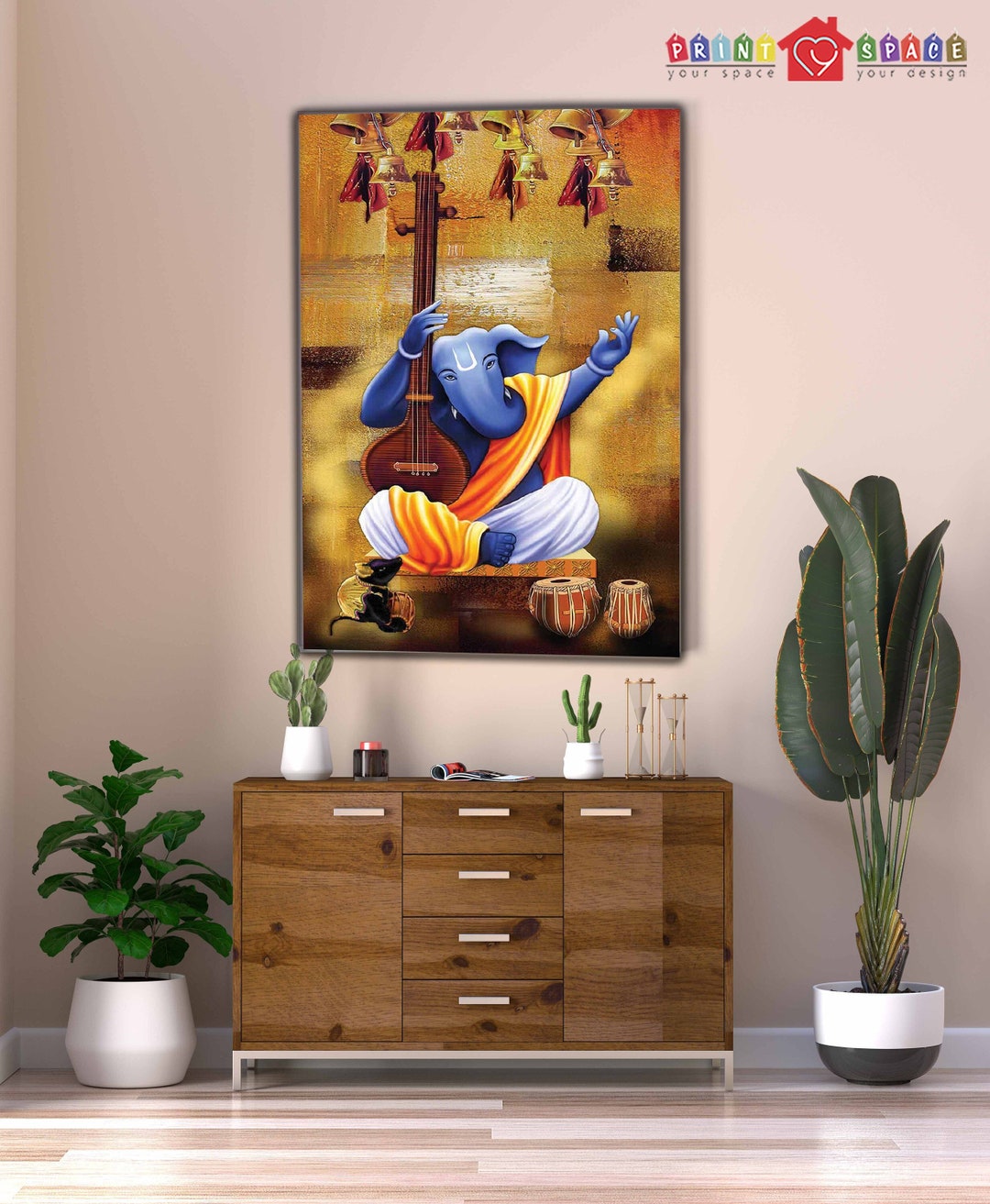 Vamamukhi Ganesha Canvas Wall Art Canvas Wall Art Canvas - Etsy France