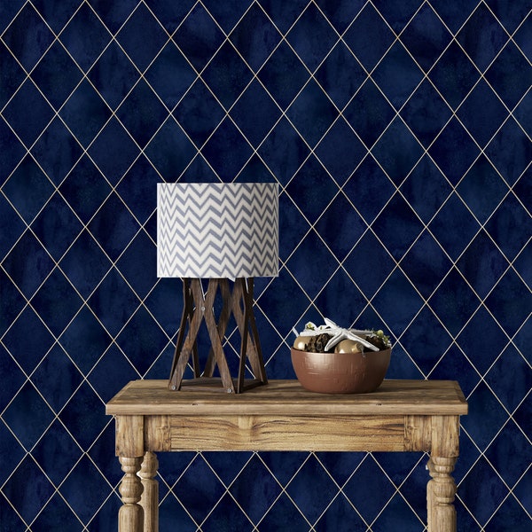 Shop Dark Blue Wallpaper Online Etsy