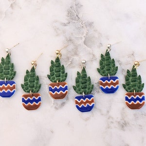 Aloe Babies - Handmade Polymer Clay Earrings