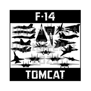 F-14 Tomcat Clipart - Instant Download