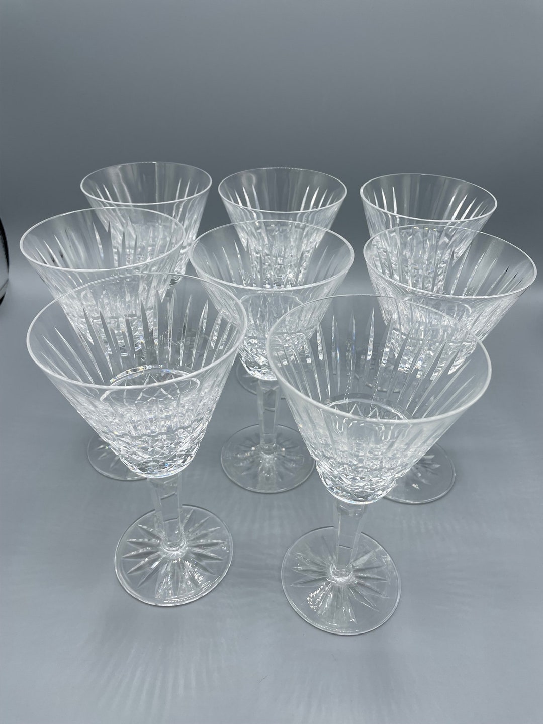 Set of 8 Waterford Crystal Maeve Pattern Water Glasses. Etsy