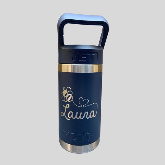 PERSONALIZED Authentic 12 oz Yeti Kids Bottle - LASER ENGRAVED