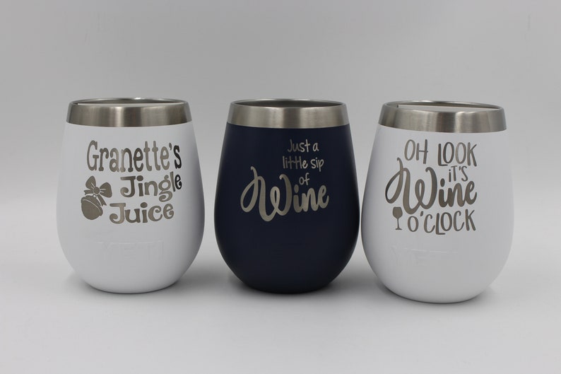 YETI Personalized 10oz Wine YETI Tumbler Custom Stainless Etsy