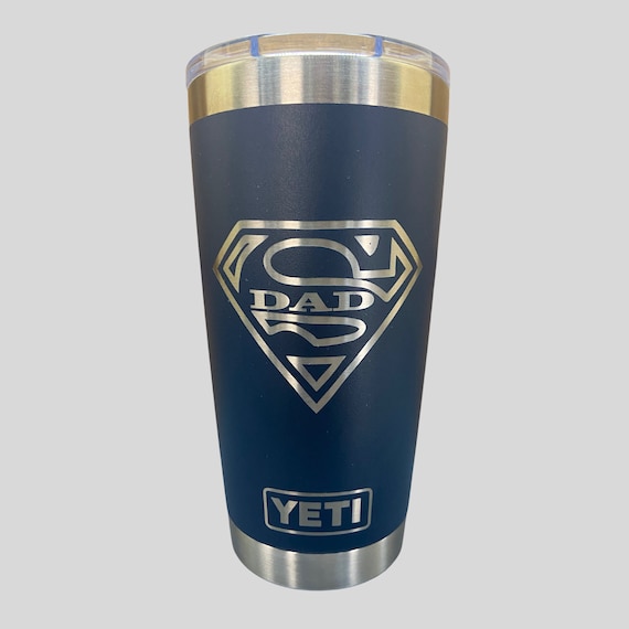 Dad YETI, Personalized 20 Oz YETI, Father's Day, Custom Stainless Steel YETI,  Custom Logo Yeti, Yoda, Father, Sports, Husband, Best Dad 