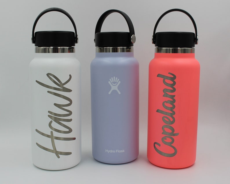 Personalized Hydro Flask 32oz Wide Mouth Laser Engraved Etsy
