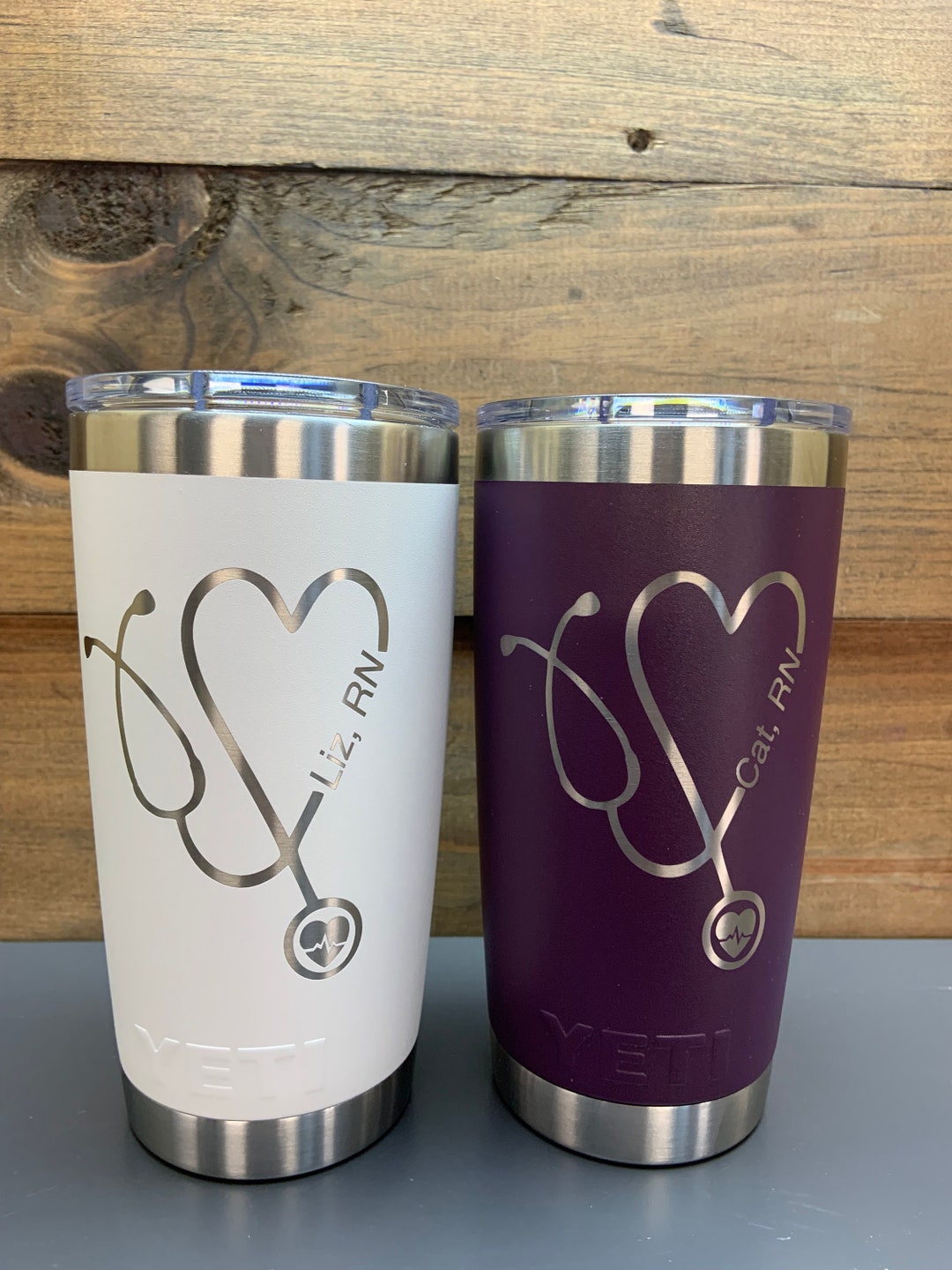 Nurse YETI Personalized 20 Oz YETI Custom Stainless Steel Etsy Canada