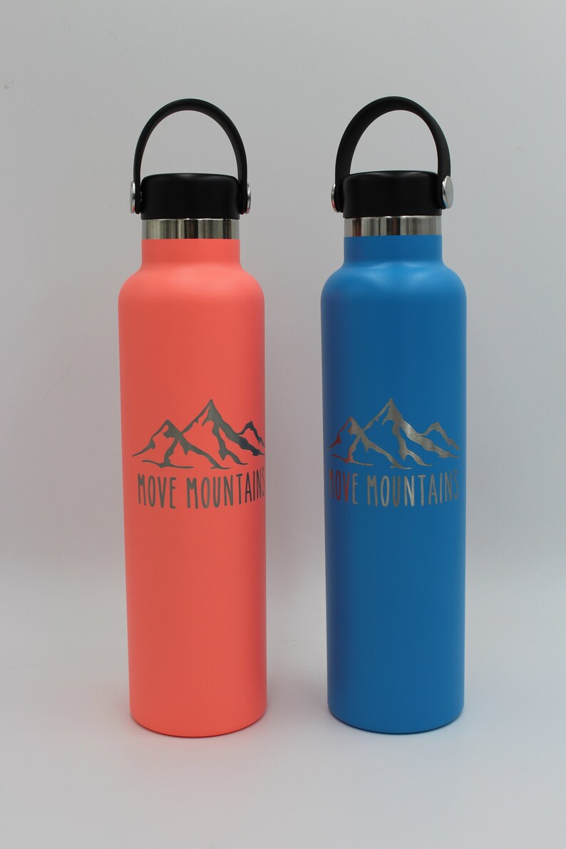 Personalized Hydro Flask 24oz Standard Mouth Laser Engraved Etsy