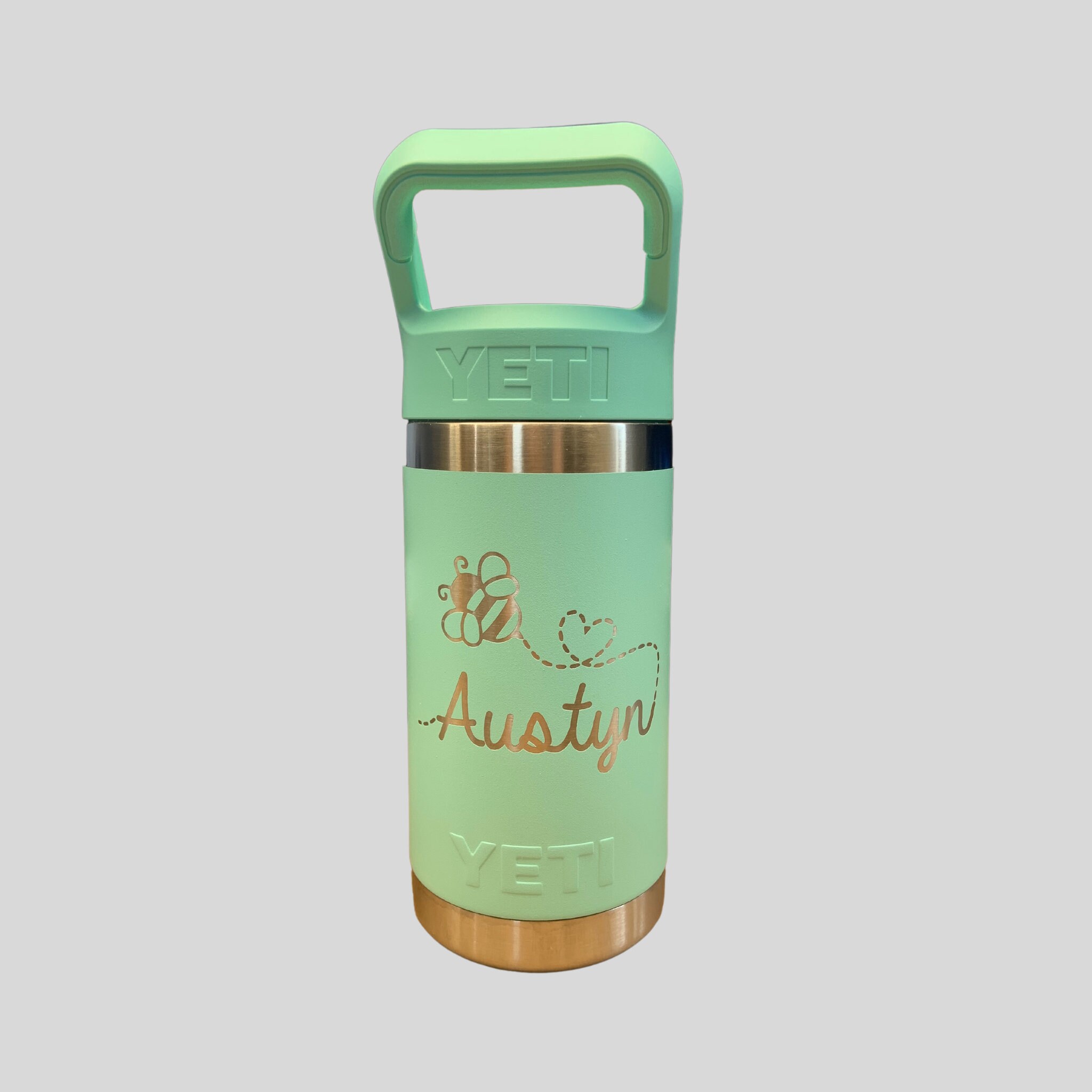 Custom Engraved YETI 12oz Rambler Jr Kids Water Bottle – Curated by Kayla