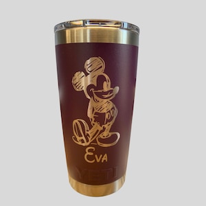 Disney YETI, Personalized 20 oz YETI, Tinkerbell, Goofy, Frozen, Olaf, Mickey, Minnie, Princess, Custom Stainless Steel YETI, Custom Yeti
