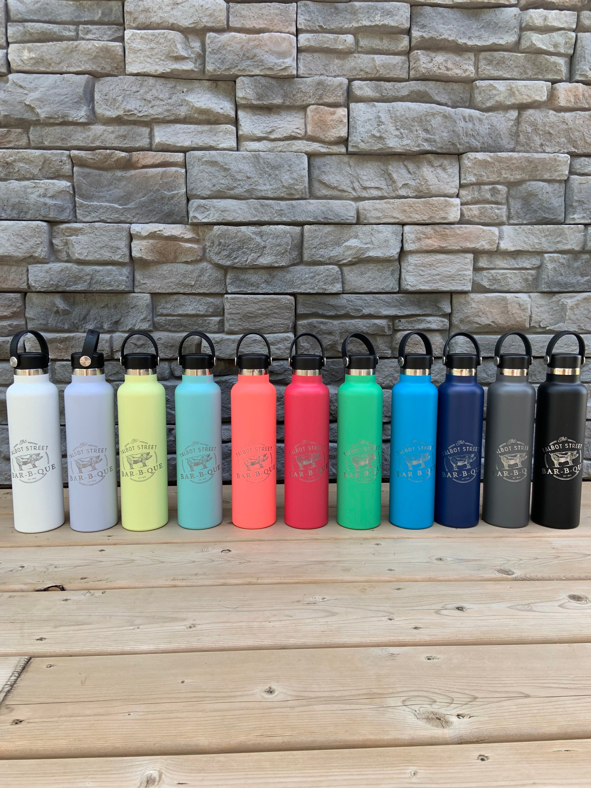Personalized Hydro Flask 24oz Standard Mouth Laser Engraved Etsy