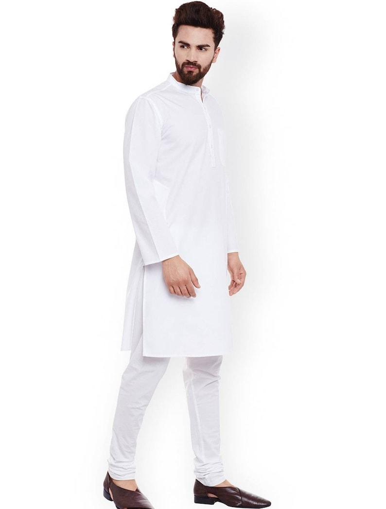 Indian KurtaIndian ShirtIndian Traditional Long White | Etsy