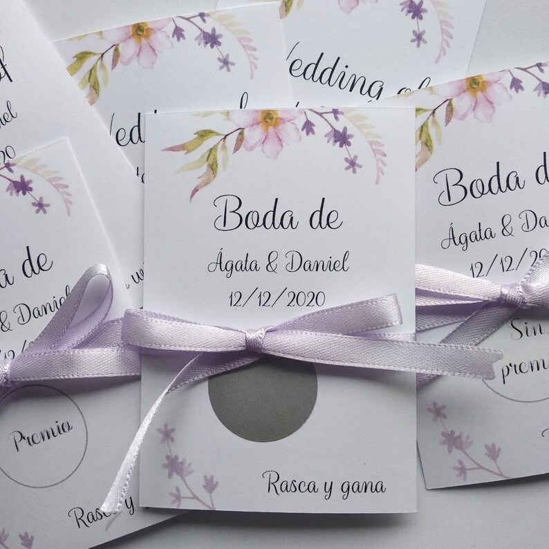 Scratch and win gift raffle among the guests scratch card Etsy