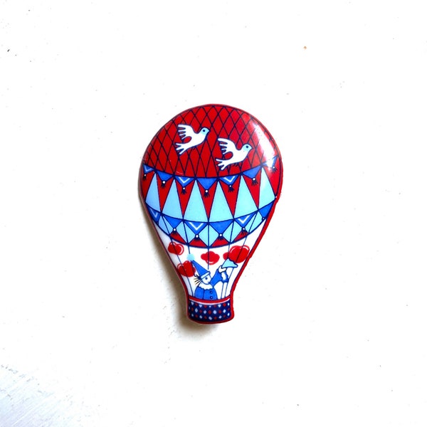 Vintage Michaela Frey Hot Air Balloon Pin