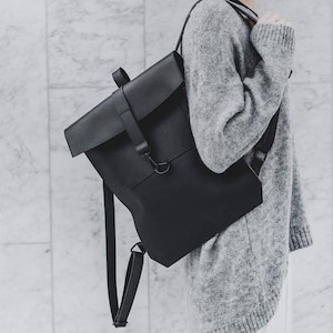 Sac à dos en cuir sac à dos sac à dos urbain sac à dos minimaliste sac en cuir véritable