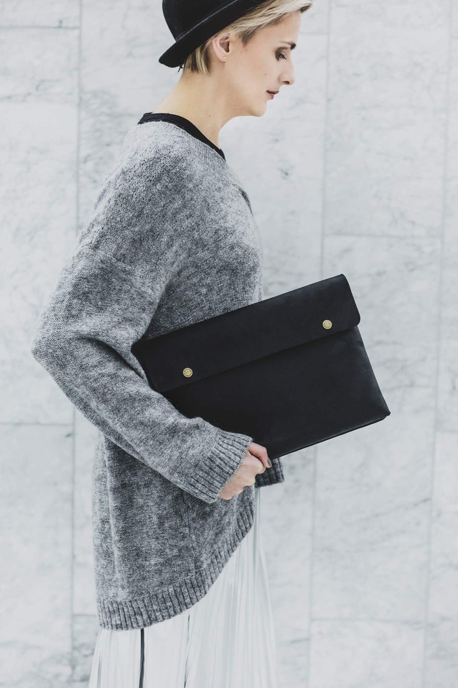 Laptop Sleeve Minimalist Laptop Case Genuine Leather MacBook Etsy UK