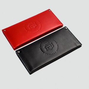 Cartera de cuero, monedero de cuero, billetera hecha a mano, monedero de cuero genuino, billetera larga, billetera, regalo, monedero minimalista, clutch de cuero, monedero