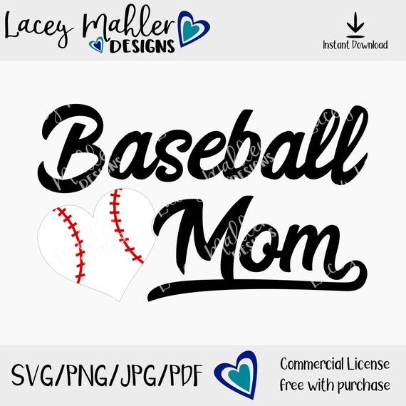 Baseball Mom Svg Png Jpg Pdf Digital Download Etsy