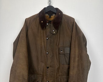 RARE Barbour Solway Zipper Waxed C42/107 Cm Large Vintage Solway 