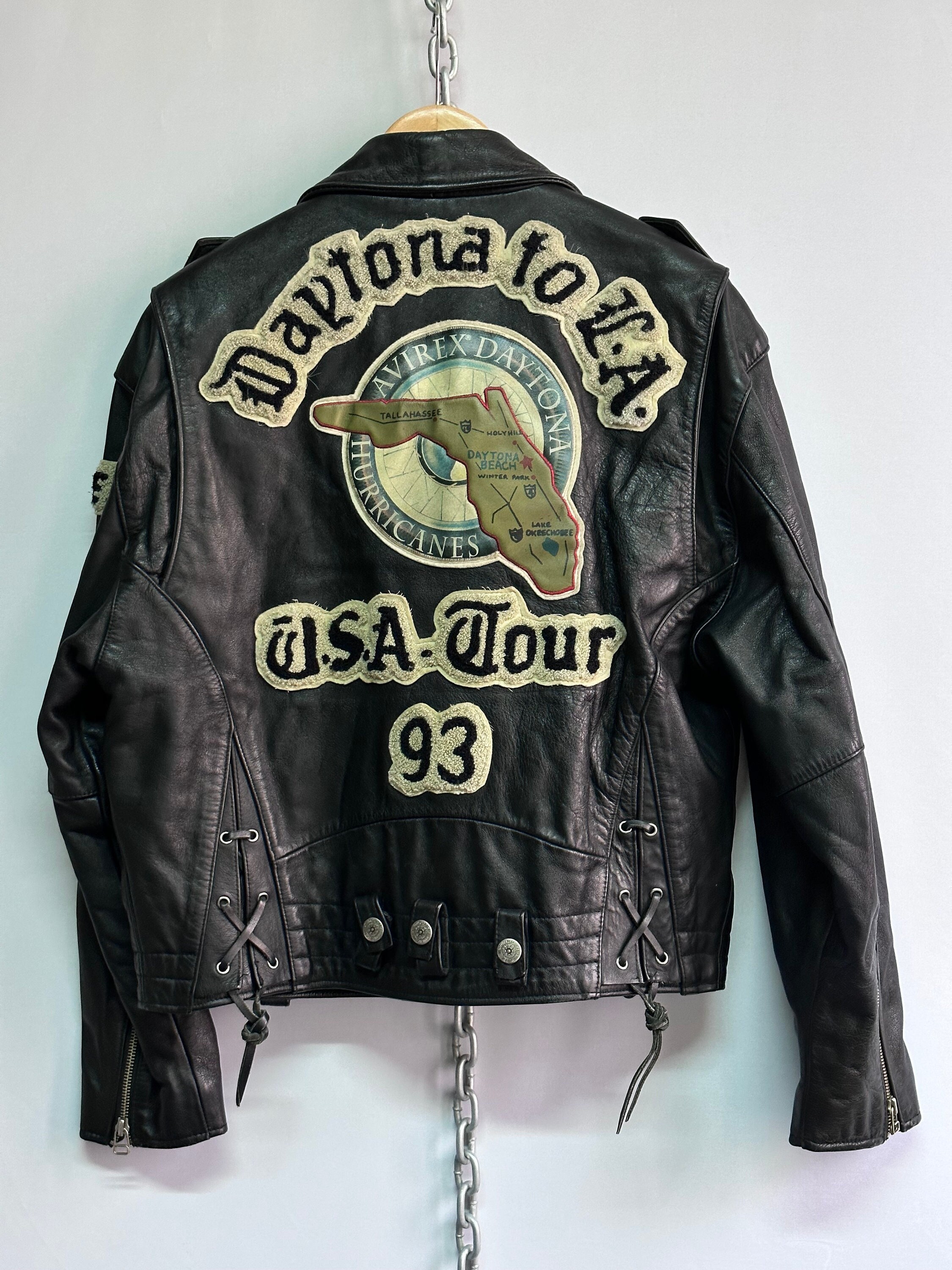 Avirex Daytona to L.A./ USA Tour 1993 Authentic Perfecto Jacket