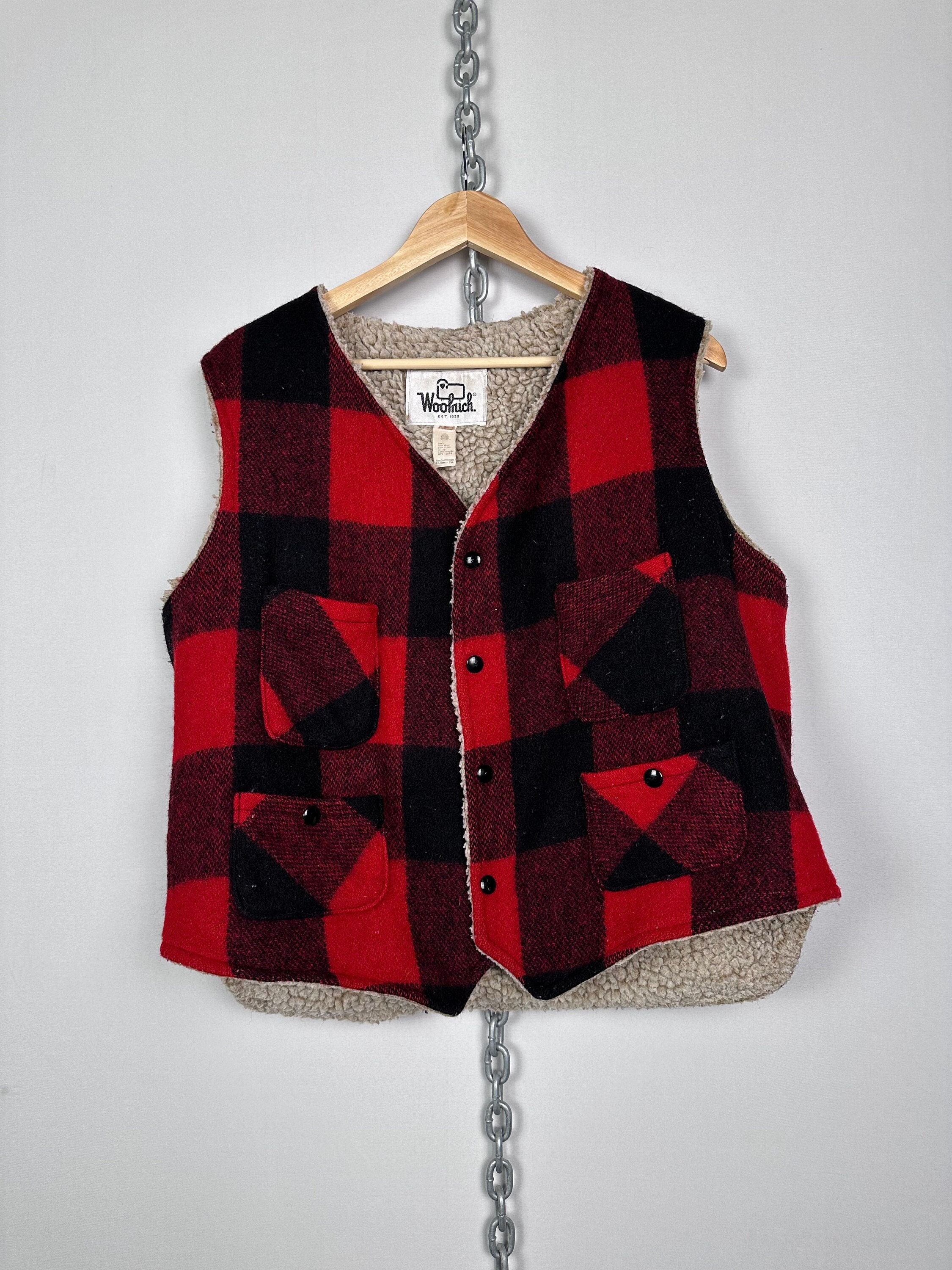 60s Woolrich Vest - Etsy 60s Woolrich Vest - Etsy
