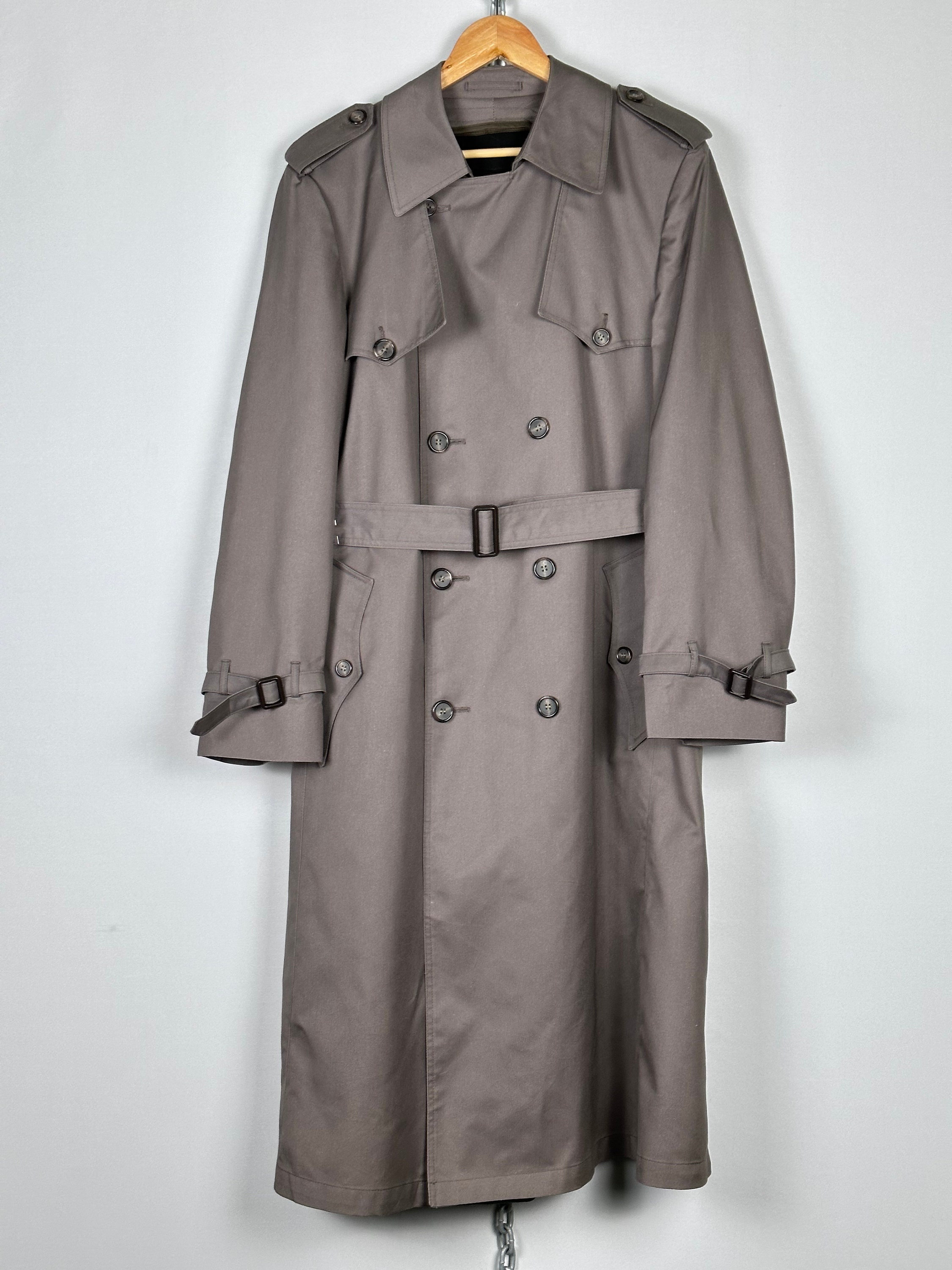 Vtg Mens Christian Dior French Designer Monsieur Trench Coat 40L