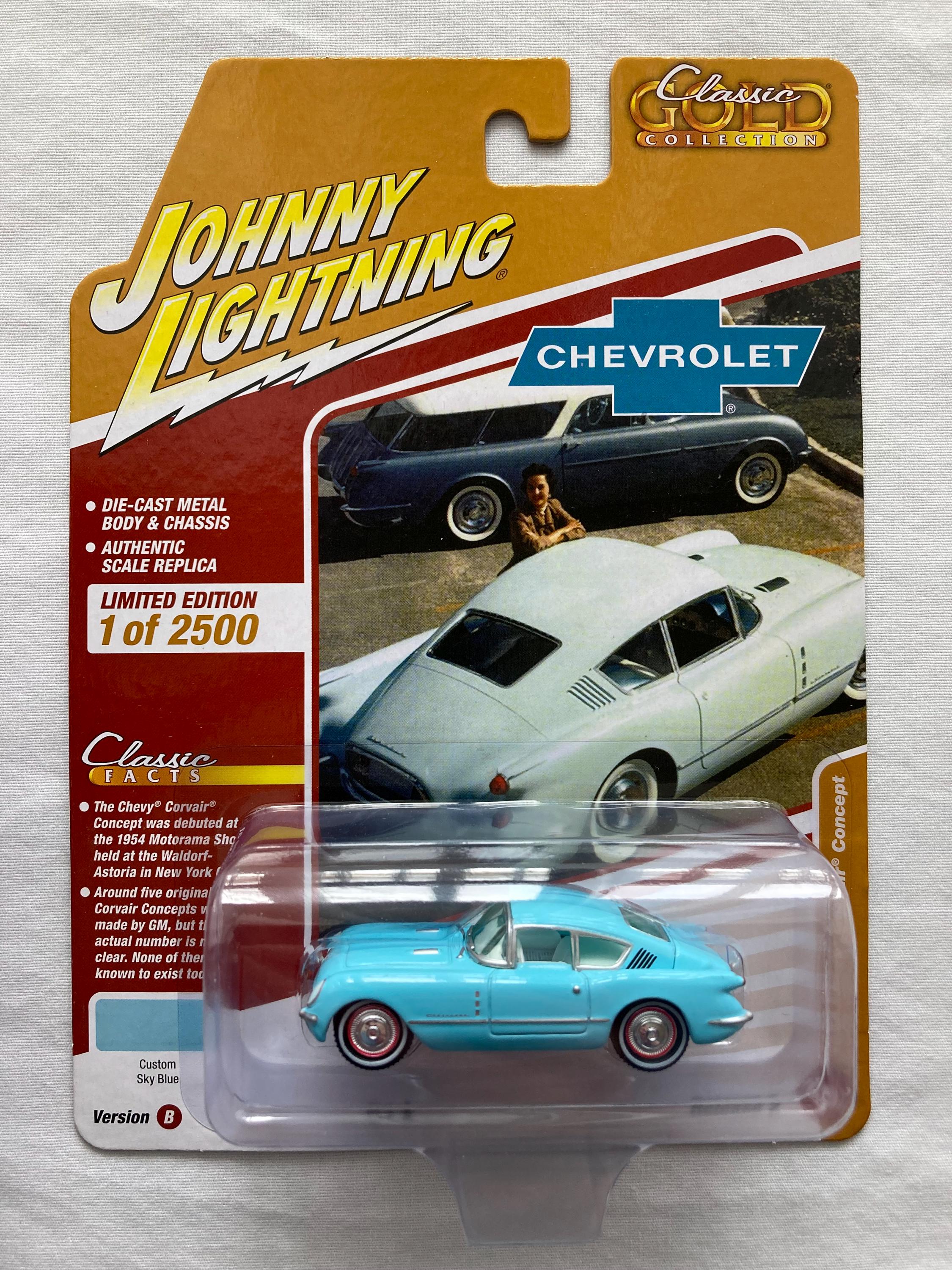 Johnny Lightning 1954 Chevrolet Corvair Concept - Classic Gold