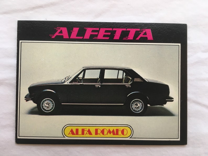 Vintage Alfa Romeo Topps Autos of 1977 Complete Set of 3 Cards