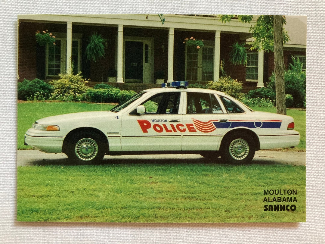 Ford Crown Victoria Police Car Trading Card Moulton Alabama Etsy
