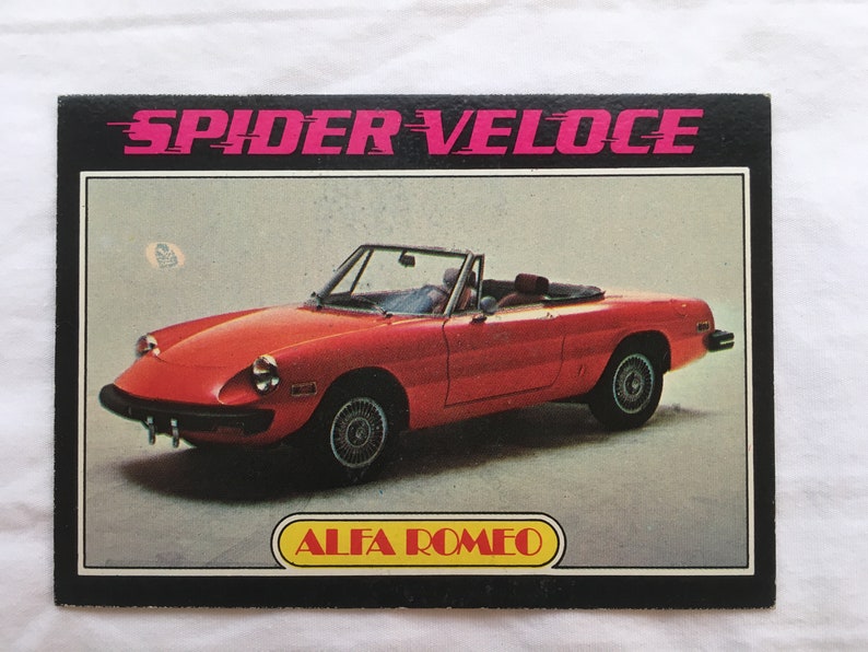 Vintage Alfa Romeo Topps Autos of 1977 Complete Set of 3 Cards