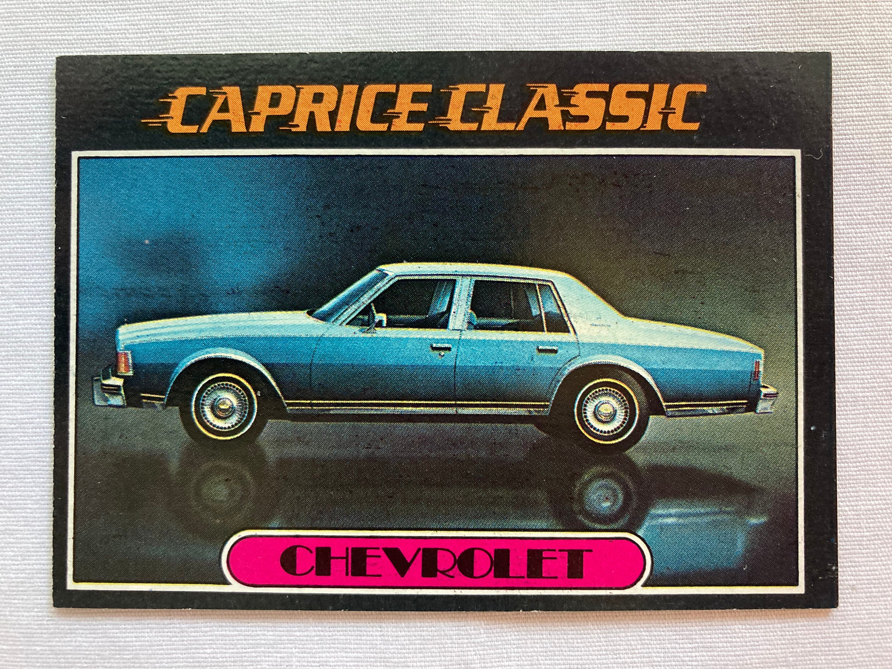 Vintage Chevrolet Caprice Classic Trading Card Topps Autos - Etsy
