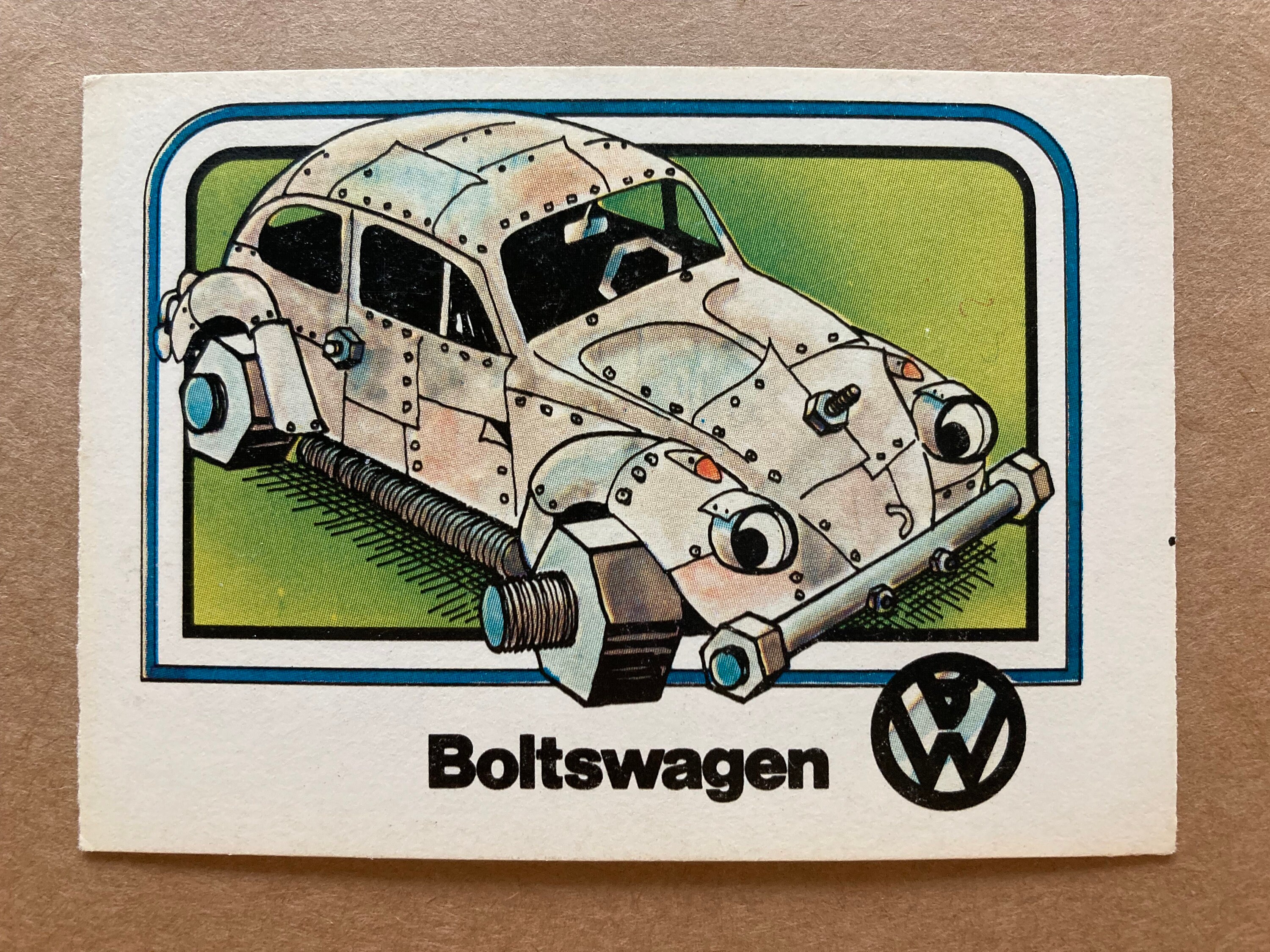 1976 Wonderbread Crazy Cars Toybota Toyota Trading Card