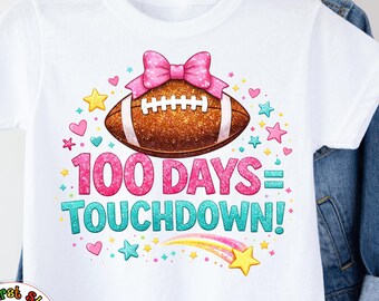 I Tackled 100 Days Of School Football Ball For Kids Or Teachers 100th Days Sports Football Toddler Girls T-Shirt 100 Days Project Preschool