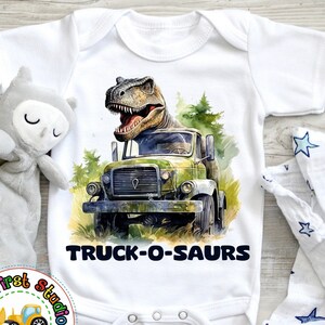 T-Rex Dinosaur PNG Truck-O-Saurs Dinosaurs Sublimation Digital Download PNG Commercial Use Jungle Dinosaur PNG Jurassic Kids Baby Toddler