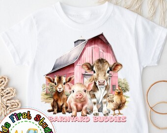 Farm Sublimation PNG, Barnyard Buddies, Farm Animals Sublimation, Digital Download Commercial Use Farm png Goat Sublimation PNG Farm Clipart