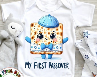 My First Passover T-Shirt, Cute Matzah Passover Outfit, Funny Pesach 1st Passover Toddler Baby, Pesach Jewish Holiday Afikoman Squad Shirt