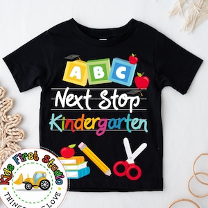 Preschool Graduation PNG Family Matching Sublimation Digital Download Shirt PNG Graduate Kid Next Stop Kindergarten Family Grad Party PNG