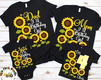 Sunflower birthday shirt Clearance