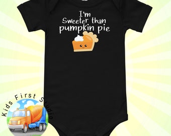 Sweeter than Pumpkin Pie embroidered bodysuit