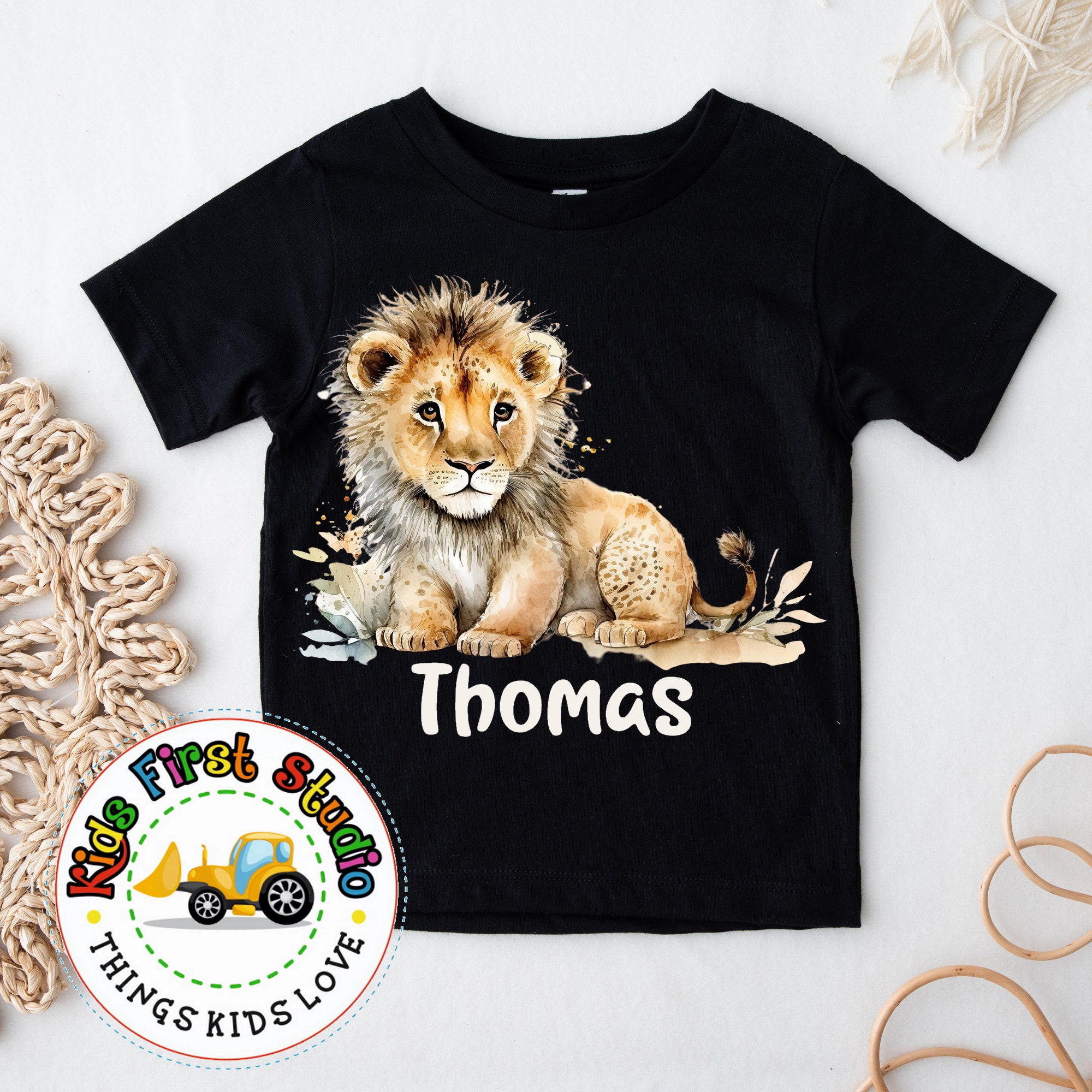 Cute Lion PNG Safari Animals Watercolor Sublimation Digital Download ...