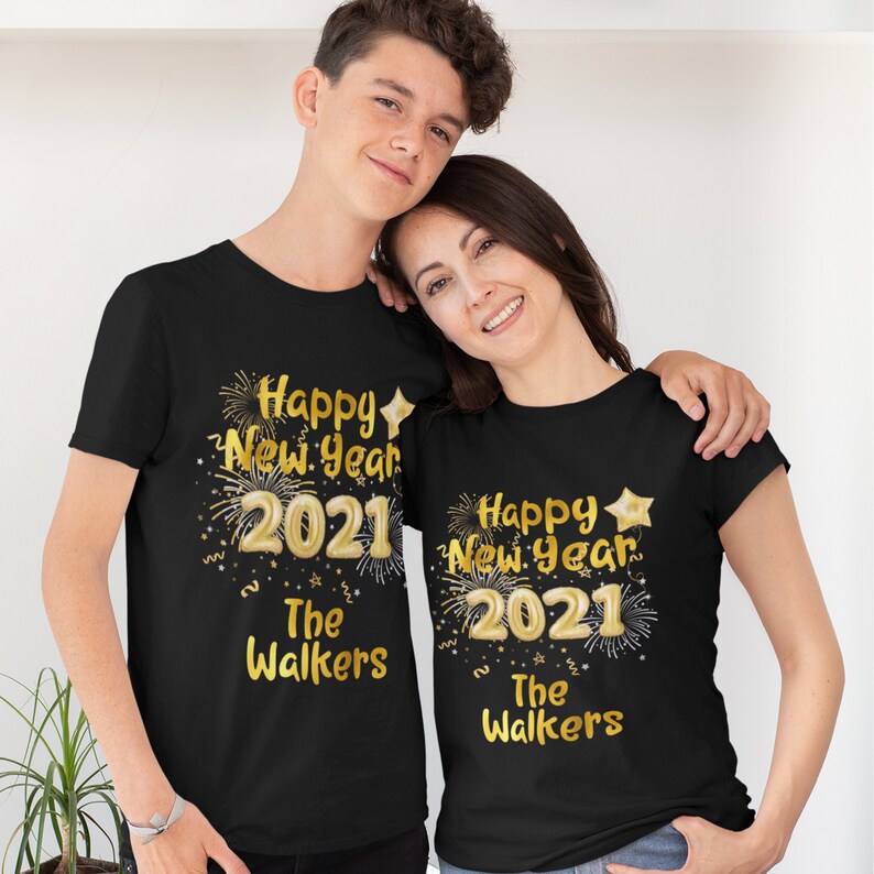 Happy New Year 2023 Family Matching T-shirts Personalized - Etsy UK