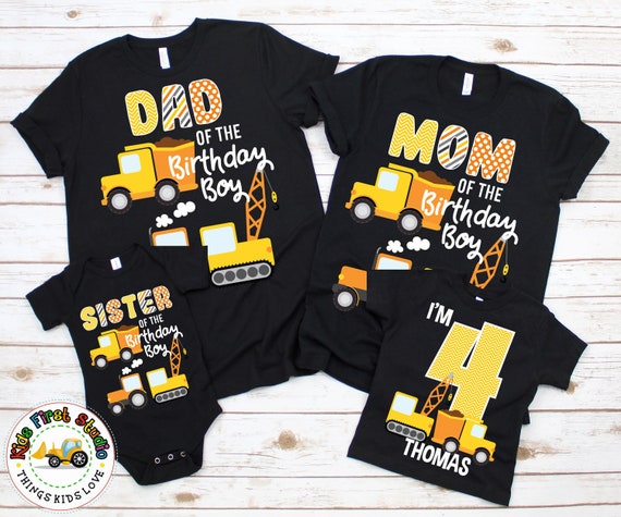 Personalized Family Birthday Shirt, Family Matching Birthday Shirt, Custom Name and Age Birthday Party T-Shirt, Personalized Toddler Birthday Shirt