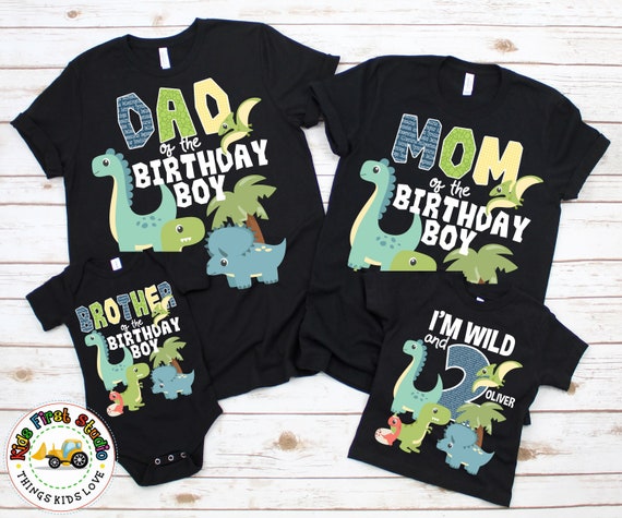 Dinosaurios cumpleaños camisas de la familia personalizado - Etsy España Dinosaurios cumpleaños camisas de la familia personalizado - Etsy España