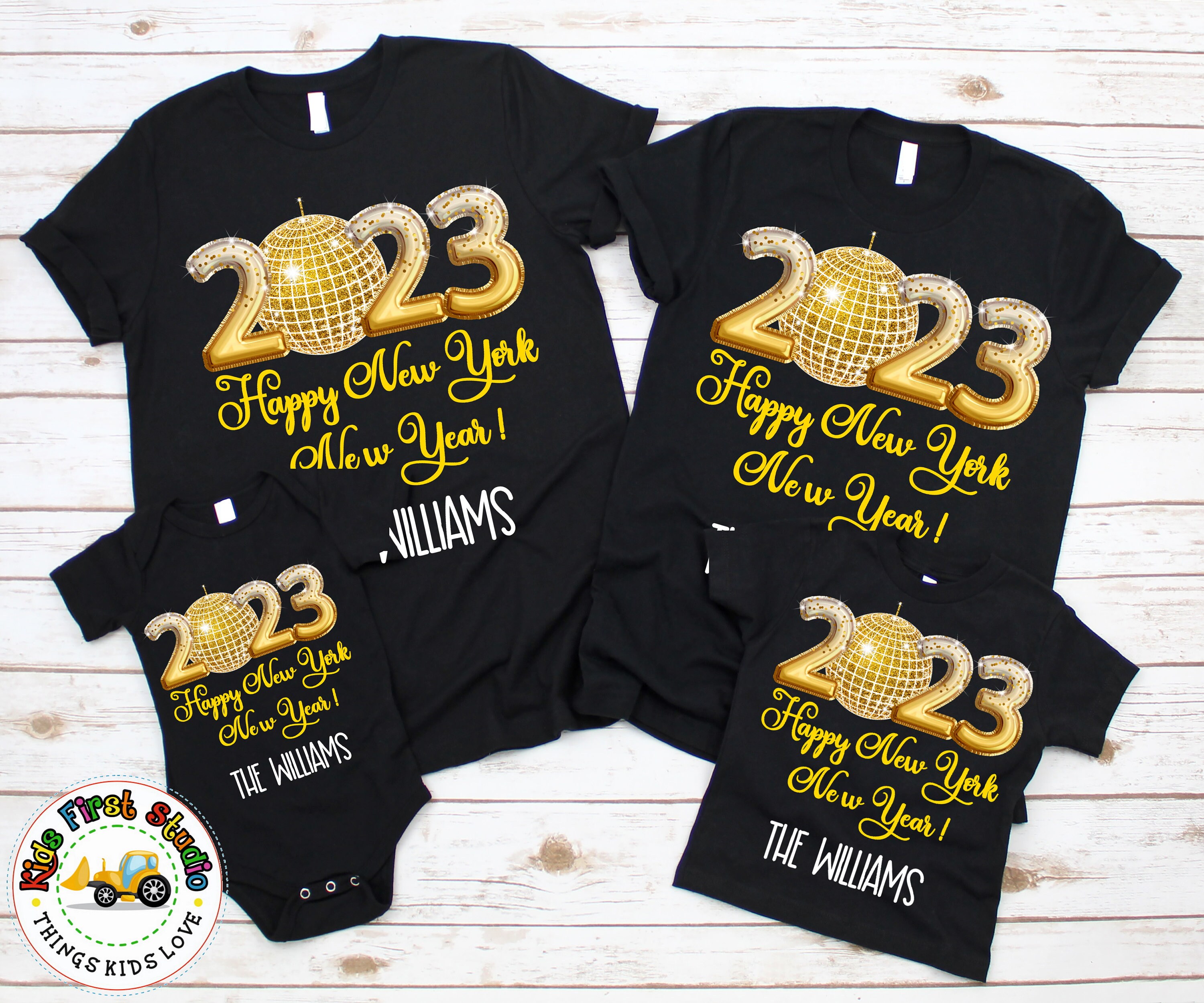 kids new years shirts